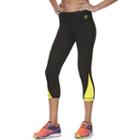 Women's Fila Sport&reg; Mesh Printed Yoga Capris, Size: Medium, Gold