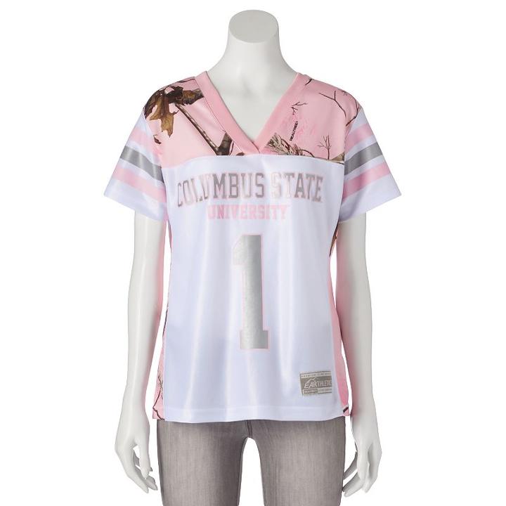 Women's Realtree Columbus State Cougars Game Day Jersey, Size: Small, White
