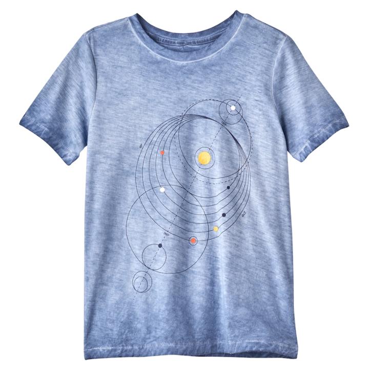 Boys 4-7x Sonoma Goods For Life&trade; Slubbed Graphic Tee, Size: 6, Blue
