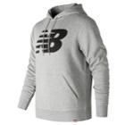 Men's New Balance Essential Pull-over Hoodie, Size: Large, Light Grey
