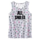 Girls 7-16 So&reg; Cageback High-low Tank Top, Girl's, Size: 10, White