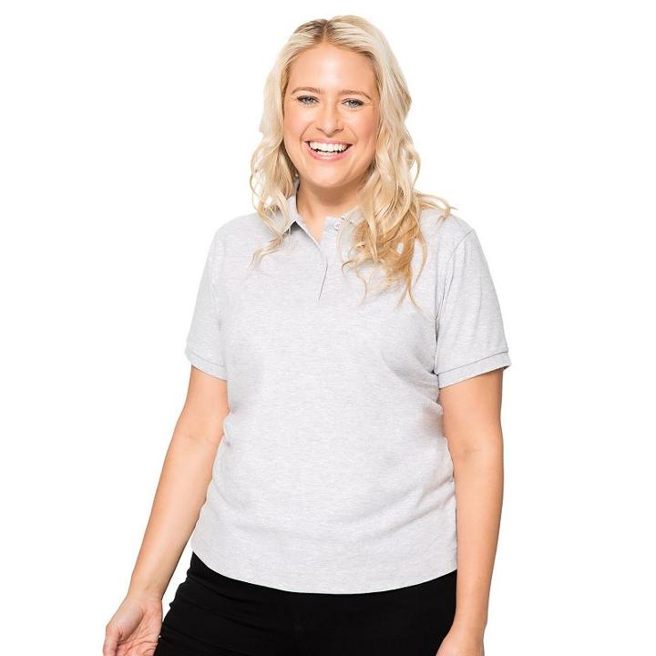 Juniors' Plus Size Lee Uniforms Stretch Polo, Teens, Size: 2xl, Light Grey