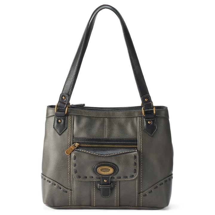 Concept Blainfield Two-tone Satchel, Women's, Dark Grey
