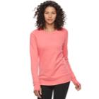 Women's Tek Gear&reg; Fleece Crewneck Sweatshirt, Size: Medium, Brt Pink