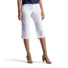 Women's Lee Lorelie Relaxed Fit Skimmer Capris, Size: 10 Avg/reg, White