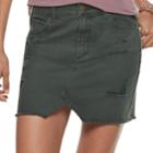 Juniors' Tinseltown Twill Skirt, Teens, Size: 1, Dark Green