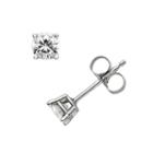 Forever Brilliant 14k White Gold 4/9-ct. T.w. Round-cut Lab-created Moissanite Stud Earrings, Women's