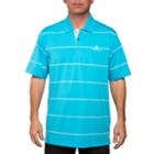 Men's Pebble Beach Classic-fit Engineer-striped Performance Golf Polo, Size: Xl, Turquoise/blue (turq/aqua)
