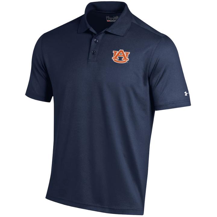 Men's Under Armour Auburn Tigers Performance Polo, Size: Small, Blue (navy)