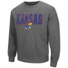 Men's Campus Heritage Kansas Jayhawks Wordmark Sweatshirt, Size: Xxl, Grey (charcoal)