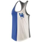 Women's Nike Kentucky Wildcats Divide Racerback Tank Top, Size: Xl, Natural