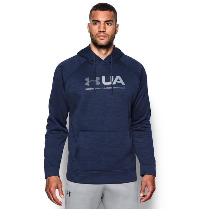 Men's Under Armour Tonal Twist Storm Fleece Hoodie, Size: Small, Blue (navy)