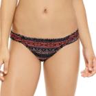 Juniors' Hot Water Mixed Print Bikini Bottoms, Size: Xl, Orange Oth