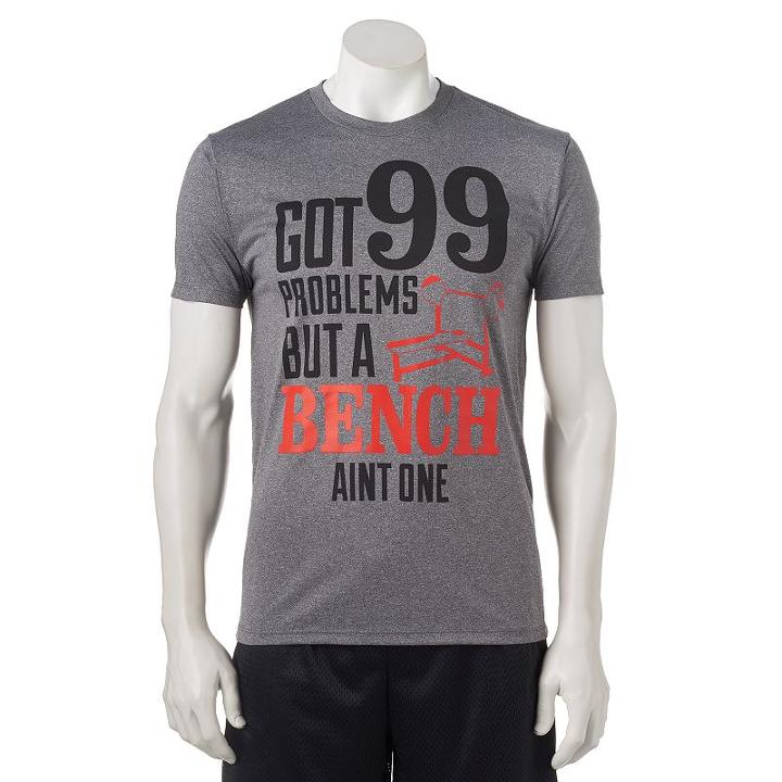 Men's Tek Gear&reg; Got 99 Problems Tee, Size: Medium, Grey Other