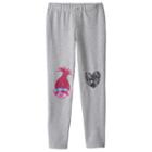 Girls 4-6x Dreamworks Trolls Poppy Leggings, Girl's, Size: 4, Light Grey