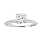 Diamonore Simulated Diamond Solitaire Engagement Ring In Sterling Silver (1 Ct. T.w.), Women's, Size: 7, White