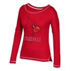 Women's Adidas Louisville Cardinals Soft And Faded Tee, Size: Xxl, Red