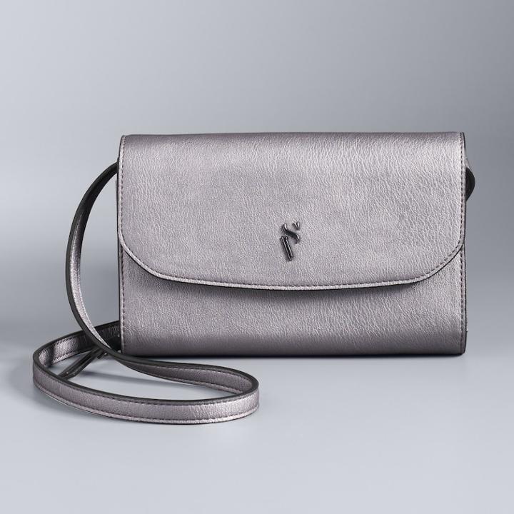 Simply Vera Vera Wang Signature Envelope Crossbody Bag, Women's, Lt Purple