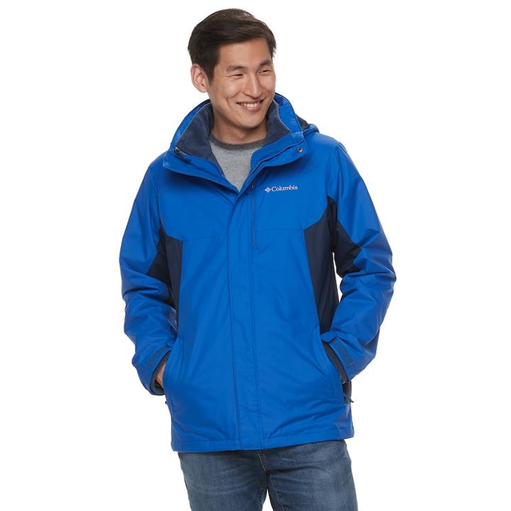 Men's Columbia Rockaway Mountain Interchange Systems Jacket, Size: Xl, Brt Blue