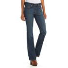Juniors' So&reg; Perfectly Soft Embroidered Bootcut Jeans, Kids Unisex, Size: 5, Dark Blue