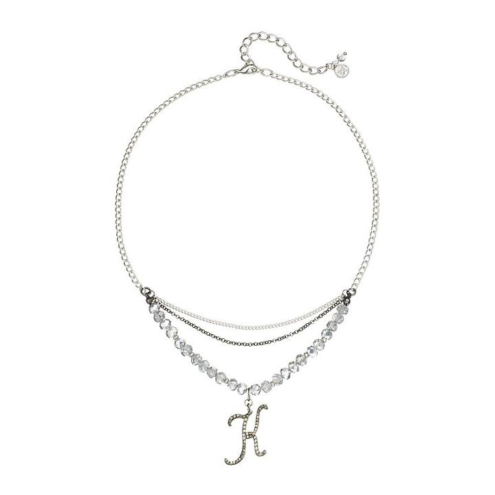 Simply Vera Vera Wang Initial Swag Necklace, Teens, White Oth