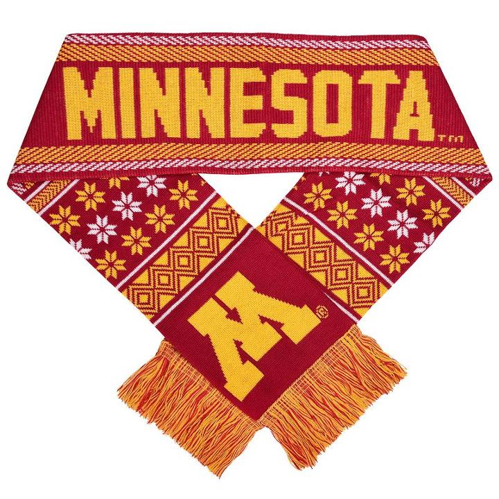 Adult Forever Collectibles Minnesota Golden Gophers Lodge Scarf, Multicolor