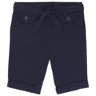 Girls 4-20 French Toast School Uniform Sash Belt Bermuda Shorts, Girl's, Size: 6, Blue (navy)
