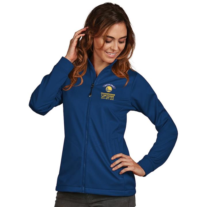 Women's Antigua Golden State Warriors 2018 Nba Finals Champions Golf Jacket, Size: Small, Blue