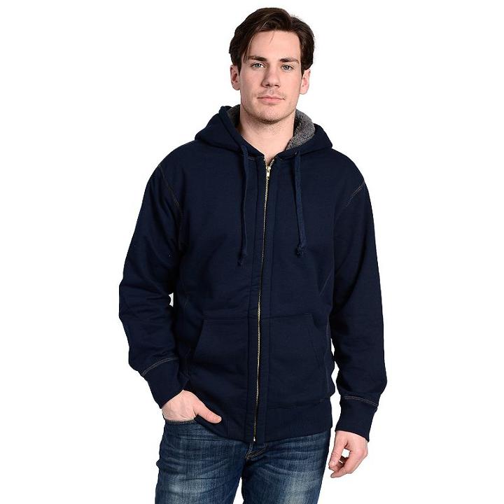 Men's Stanley Sherpa-lined Fleece Hoodie, Size: Xl, Blue