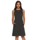 Women's Croft & Barrow&reg; Ponte Sheath Dress, Size: Xl, Dark Grey