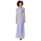 Chaps Chiffon Evening Gown - Women's, Size: 4, Blue