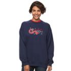 Women's Mccc Holiday Crewneck Sweatshirt, Size: Large, Dark Blue
