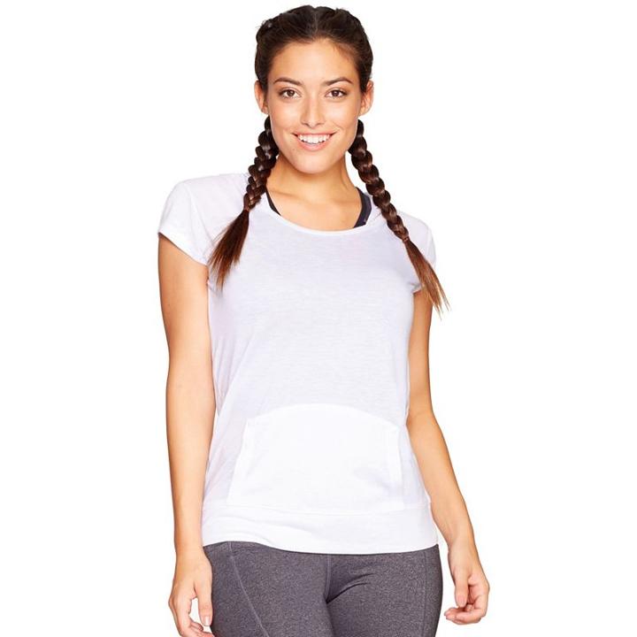 Women's Colosseum Valor Hooded Tee, Size: Large, Natural
