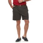 Big & Tall Croft & Barrow&reg; Relaxed-fit Side-elastic Twill Cargo Shorts, Men's, Size: 48, Dark Brown
