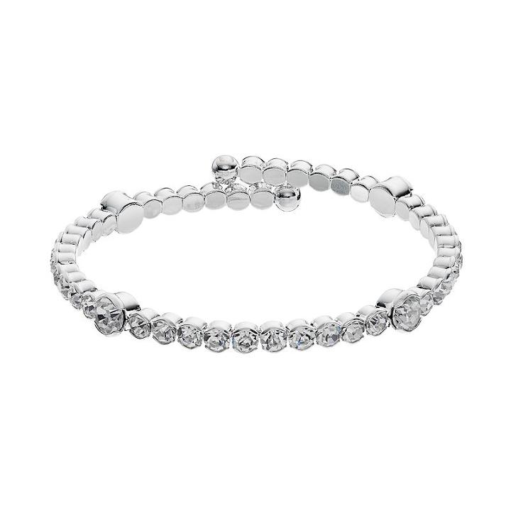 Mini Coil Station Bracelet, Women's, Silver