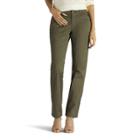 Women's Lee Straight-leg Tailored Chino Pants, Size: 14 Short, Green Oth