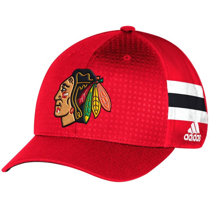 Adult Adidas Chicago Blackhawks Nhl Draft Flex-fit Cap, Men's, Size: L/xl, Multicolor