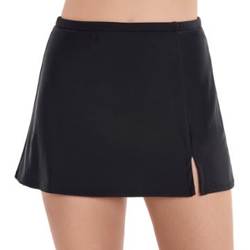 Women's Upstream Solid Skirtini Bottoms, Size: 8, Black