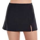 Women's Upstream Solid Skirtini Bottoms, Size: 8, Black