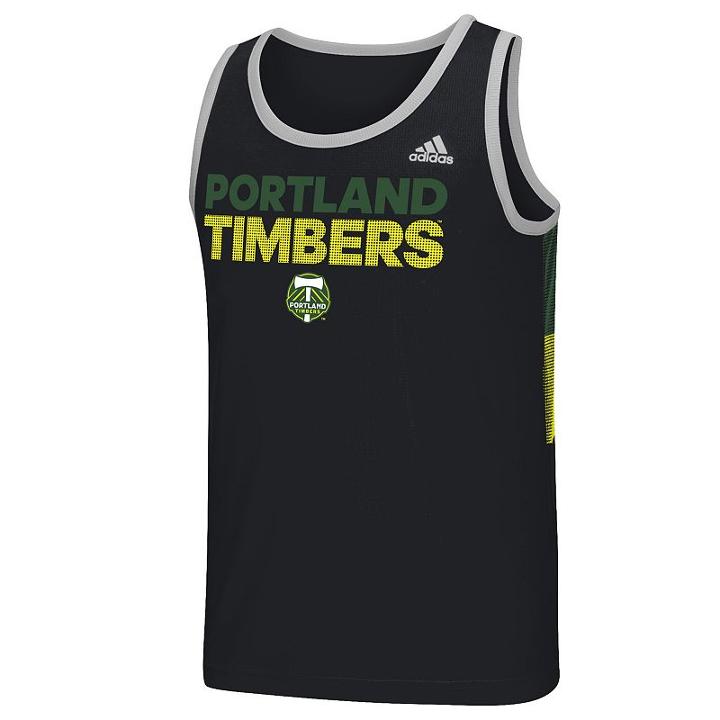 Men's Adidas Portland Timbers Fan Wear Clmalite Tank Top, Size: Xl, Black