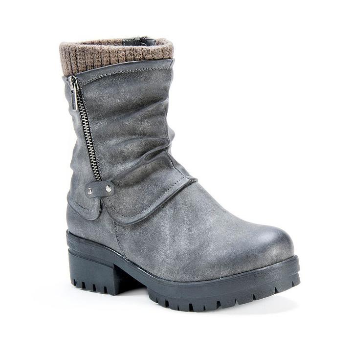 Muk Luks Brenda Women's Water-resistant Boots, Girl's, Size: 9, Grey