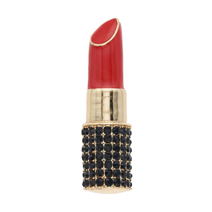 Napier Simulated Crystal Lipstick Pin, Women's, Multicolor