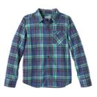 Boys 4-7 Sonoma Goods For Life&trade; Plaid Flannel Button Down Long Sleeve Shirt, Boy's, Size: 5, Blue (navy)