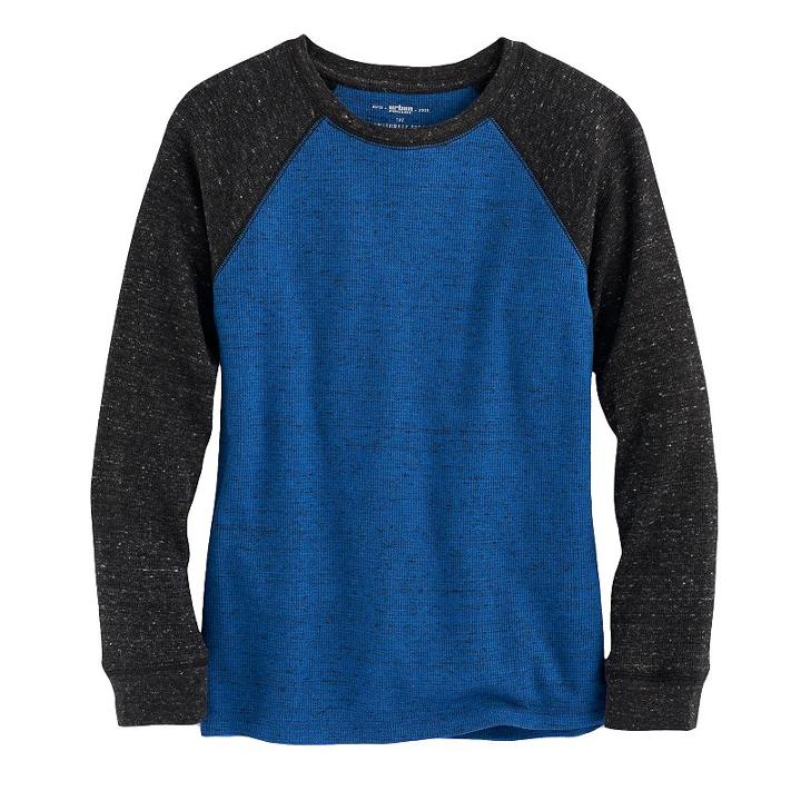 Boys 8-20 Urban Pipeline Ultimate Thermal Raglan Tee, Size: Xl, Med Blue