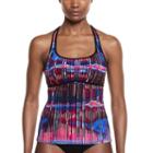 Women's Nike Electrify Racerback Tankini Top, Size: Medium, Pink Other