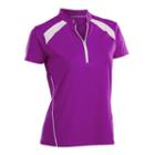 Nancy Lopez, Plus Size Sporty Short Sleeve Golf Polo, Women's, Size: 1xl, Multicolor