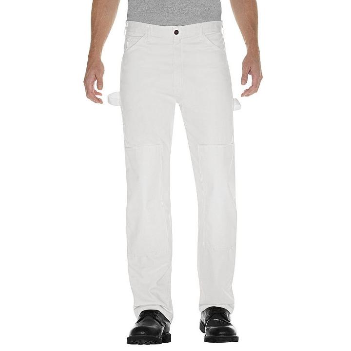 Men's Dickies Relaxed-fit Double-knee Painter Pants, Size: 40x32, White Oth