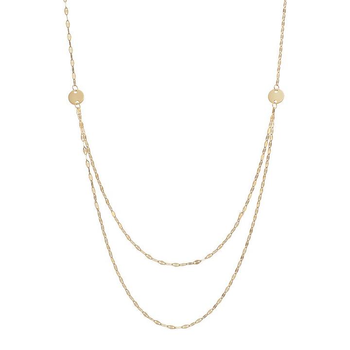 14k Gold Forzatina Chain Swag Necklace, Women's, Size: 18, Yellow