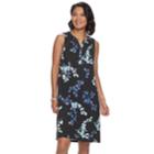Women's Croft & Barrow&reg; Sleeveless Shift Dress, Size: Small, Blue