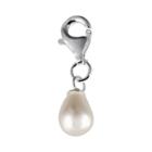 Personal Charm Sterling Silver Simulated Pearl June Teardrop Charm, Women's, Grey